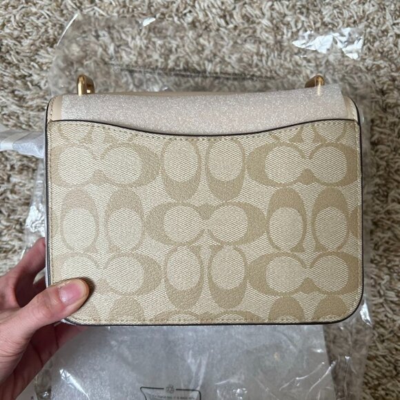 Coach Morgan Square Crossbody Bag In Blocked Signature Canvas - Picture 5 of 8